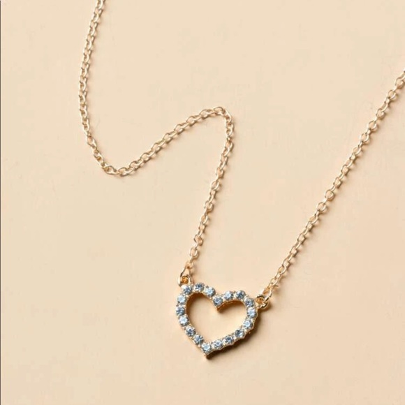 New Gold/ Silver heart Necklace - Picture 3 of 3